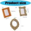 Decorative Miniature Mirror For Toy Doll House Antique Scene Display Accessory PVC Furniture Creative Layout Accessory