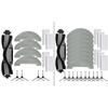 Main Brush Side Brushes Filters Mop Cloths Set For MONSGA MR1 For XIEBro HR1010 For ONSON HR1010 Robot Vacuum Cleaning Parts