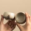 Ru kiln teacup light luxury large master cup high-end household tea cup kung fu tea set single cup ceramic building cup tea bowl