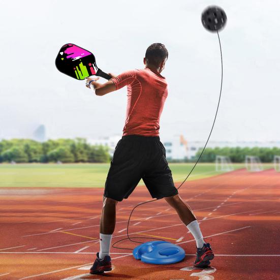 Pickleball Trainer with Rebound Pickleball Ball Compact Size Portable Pickleball Solo Equipment Training Tool Sports Accessories