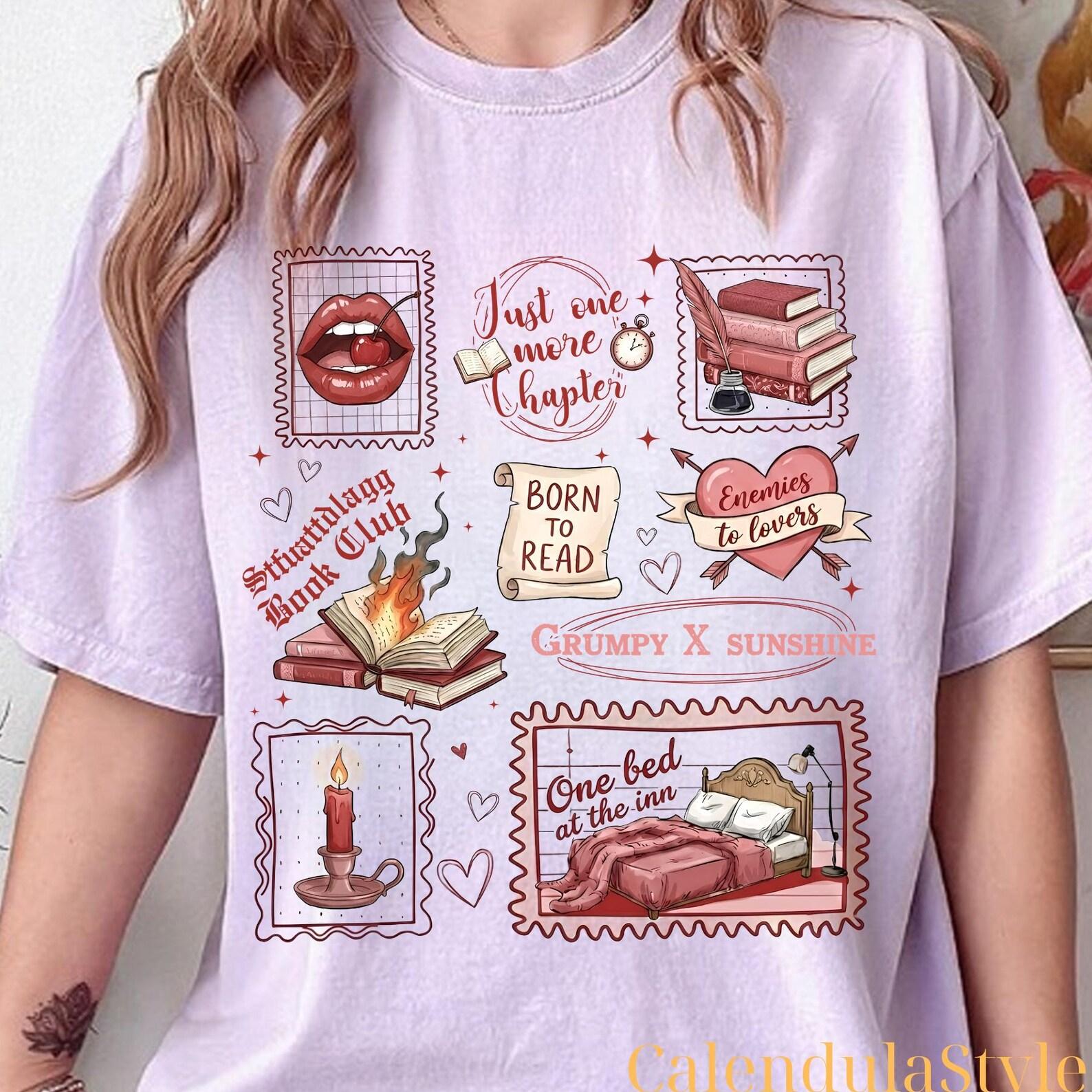 Smut Bookish Posted Stamps, Born To Read Shirt, STFUATTDLAGG Shirt, Spicy Booktok, Smut Lover, Spicy Book Club Gift, Romance Book Lover 3XL