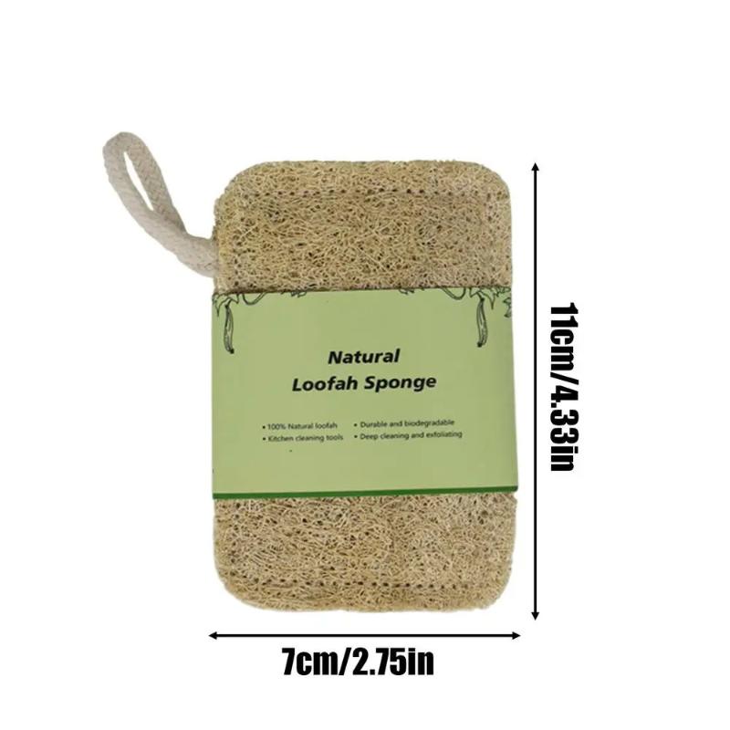 Loofah Dish Sponge Scouring Pad Luffa Dish Towel Washing Cloth Sponge Loofah Scrub Pad Dish Pot Oil Stain Removing Scrubber A