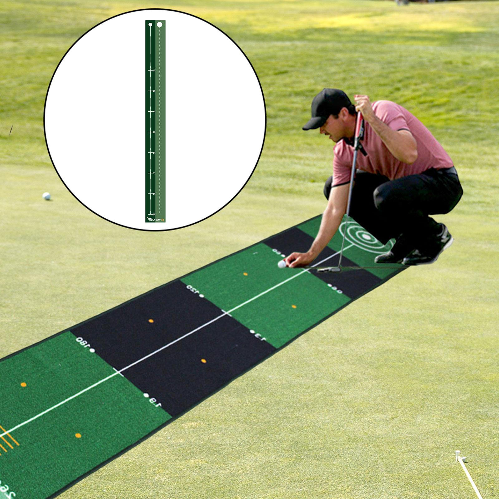 

Golf Putting Mat Green Sturdy Lightweight Professional Practice Training for
