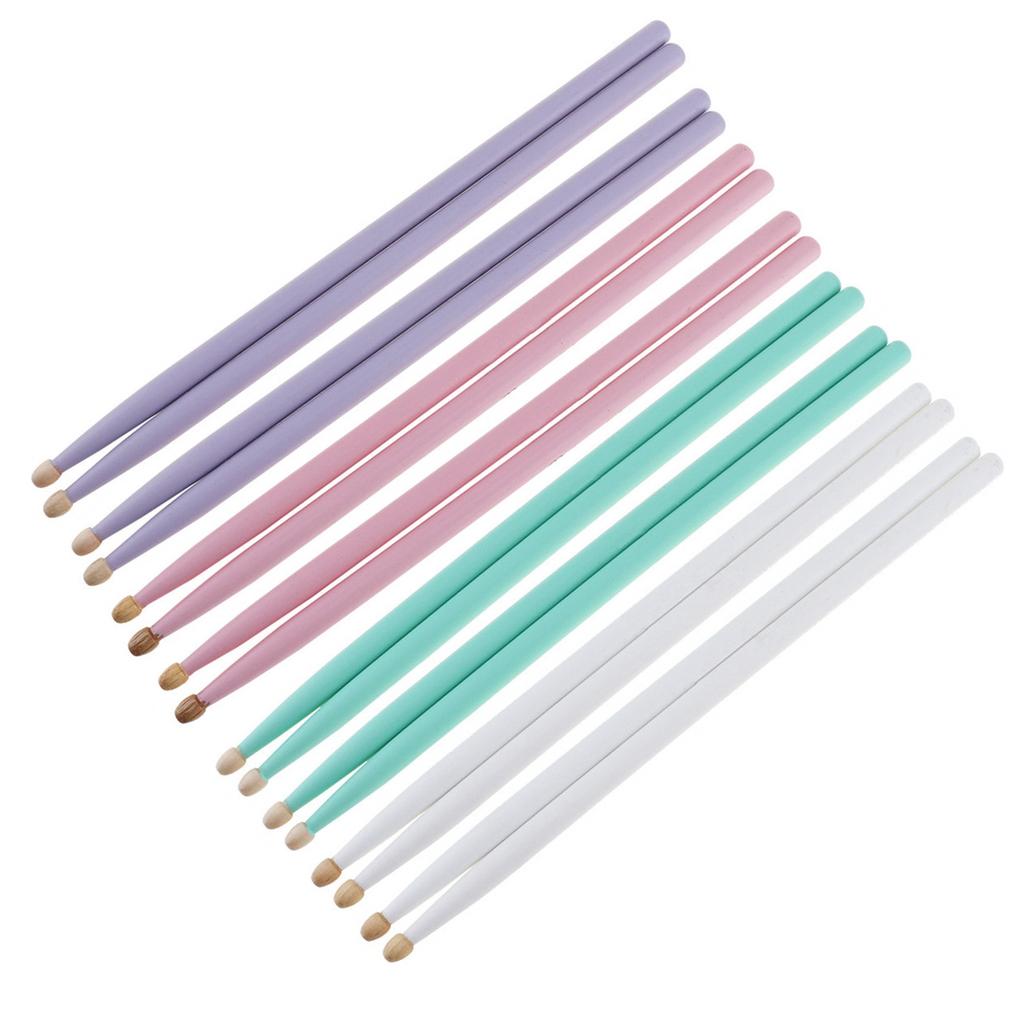 2 Pairs 5A Colorful Maple Wood Drumsticks