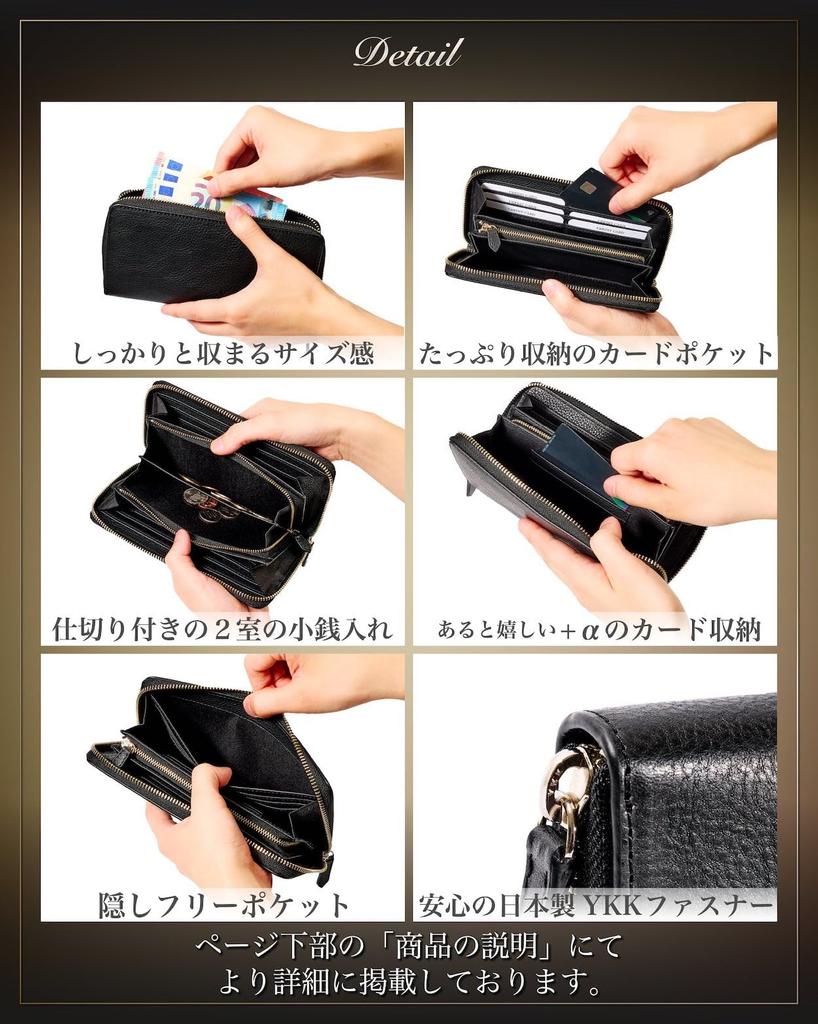 Eledita Men's Minerva Box Long Wallet (Navy)