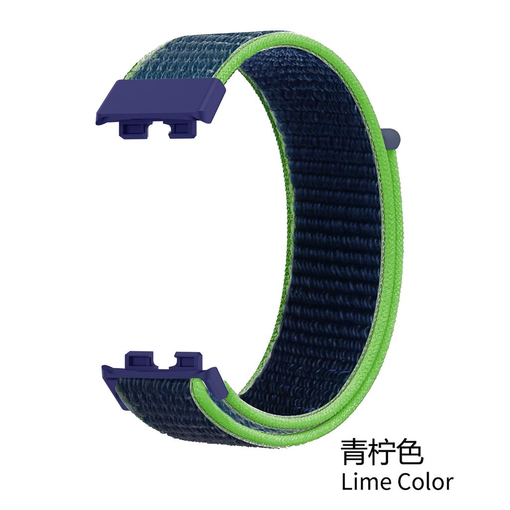 Nylon solo loop strap for Huawei Band 10 9 8 7 bracelet wristband replacement belt accessories Huawei band 10 breathable Correa