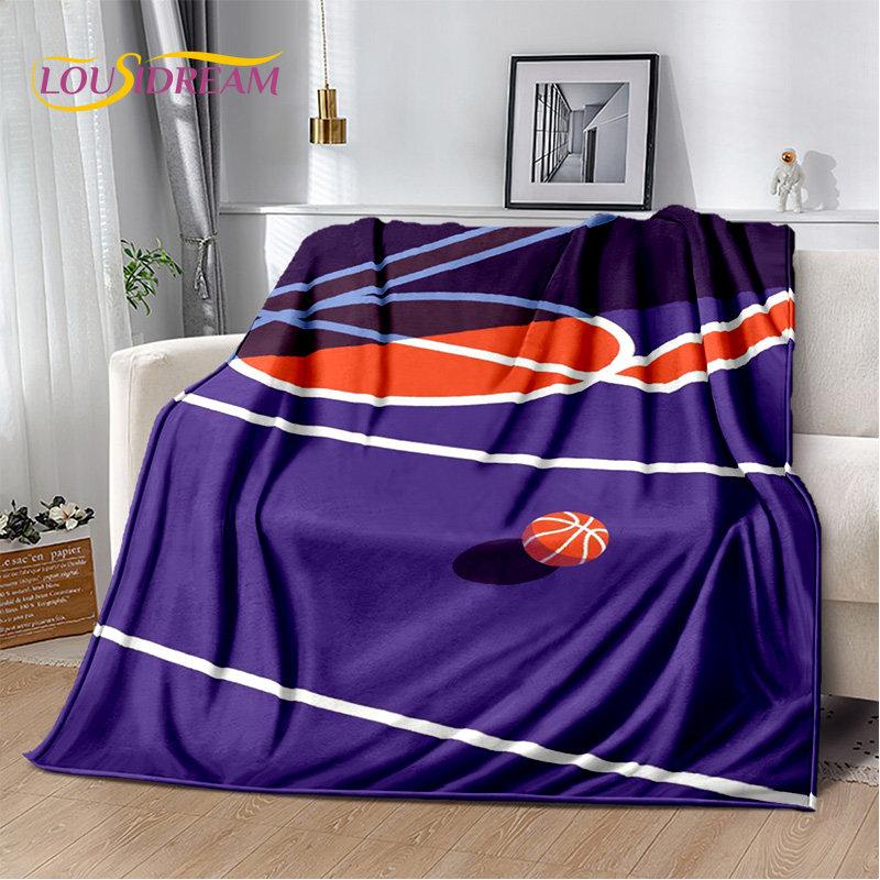 Basketball Art Cartoon Soft Plush Blanket,Flannel Blanket Throw Blanket for Living Room Bedroom Bed Sofa Picnic Cover Bettdecke