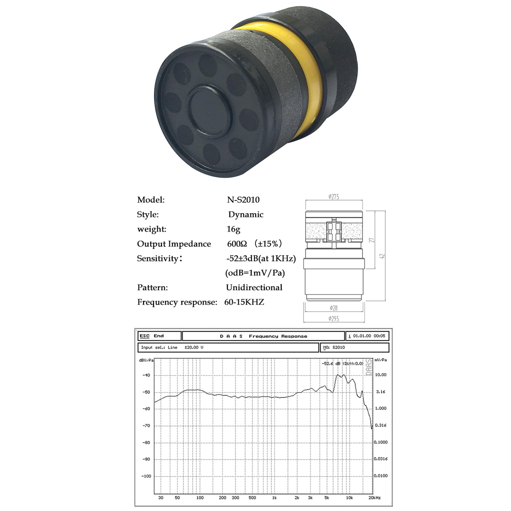 

Высокочувствительный микрофон Coolvox, капсульный картридж с сердечником, беспроводной микрофон, проводной микрофонный капсюль, суперкардиоидная динамическая прямая замена NS0010