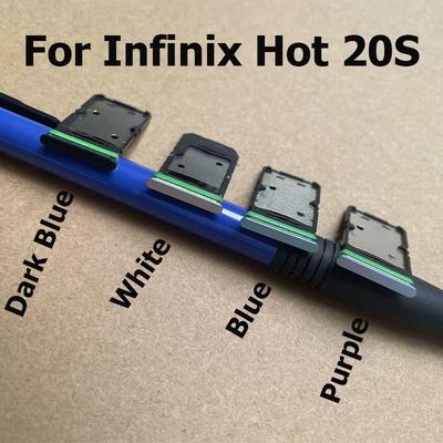 SIM Card Tray For Infinix Hot 20S SD Card Tray Slot Holder Connector Repair Parts Replacement X6827