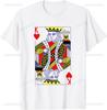 King of Hearts Royal Flush Costume Halloween Playing Cards TShirt Print Cotton Design Gifts T Shirts Funny Shirt Camiseta
