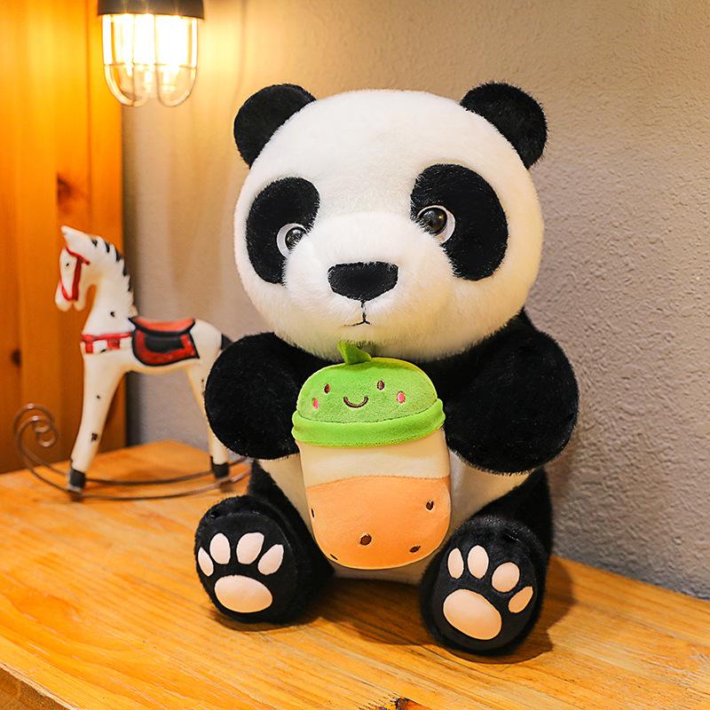 

Национальное сокровище Кукла Панда Плюшевая игрушка Сычуаньский туристический сувенир Кукла Кукла Молочный чай Красная панда Тряпичная кукла 25cm（0.23kg）