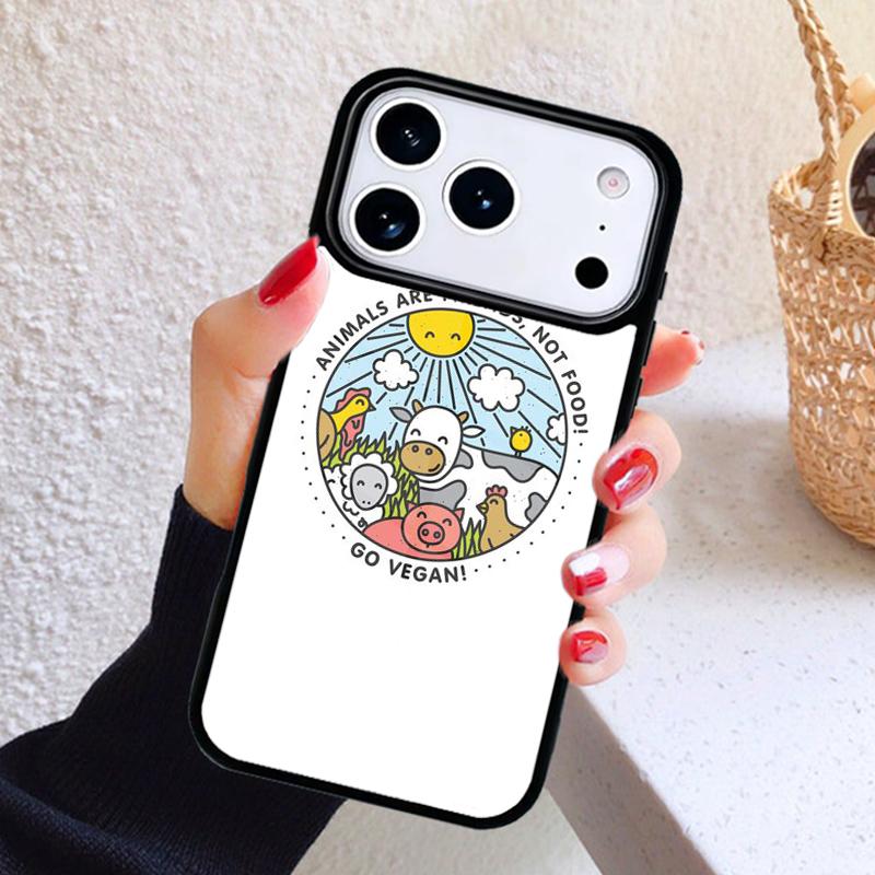 VEGANE ZITATE Hase LIEBE GEMÜSE Handyhülle Für iPhone 17 Air 16 15 14 13 12 11 Pro Max Plus