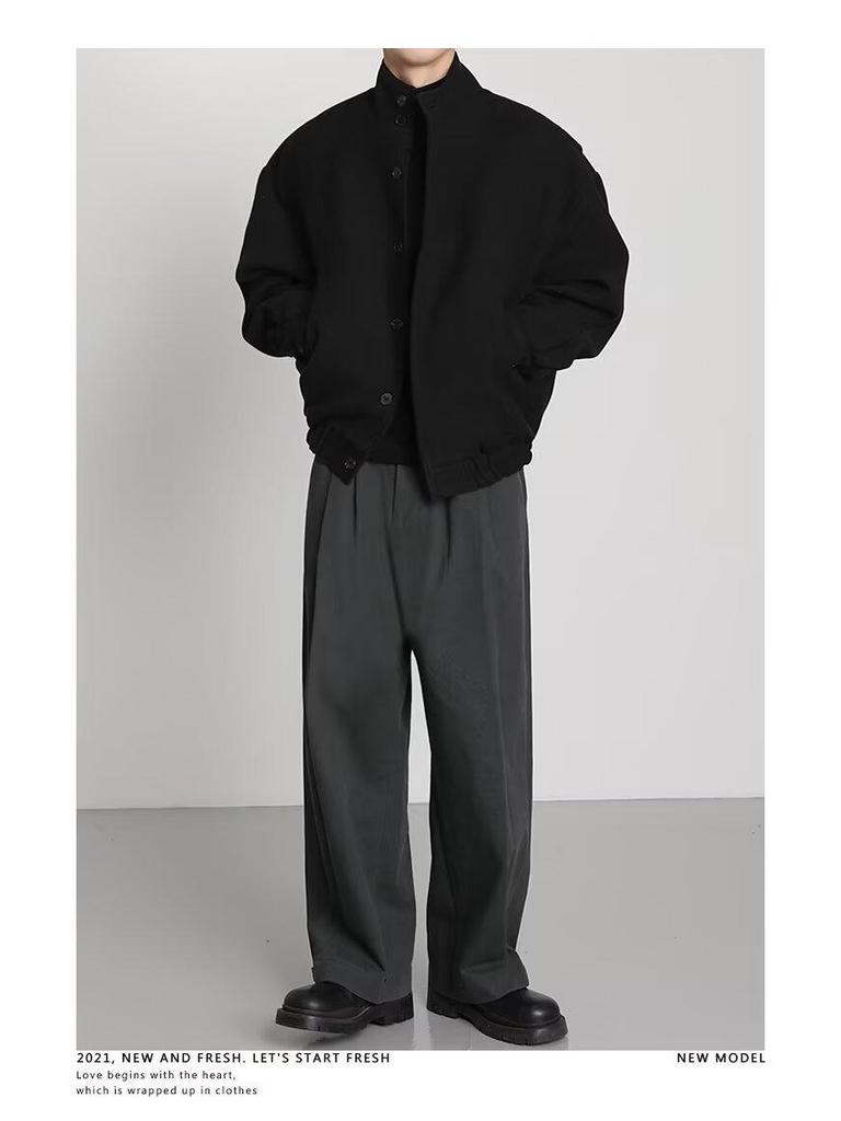 2024 Spring/Autumn Men's Fashion Jacket: High Street Hong Kong, Japanese Harajuku, Korean Loose Style