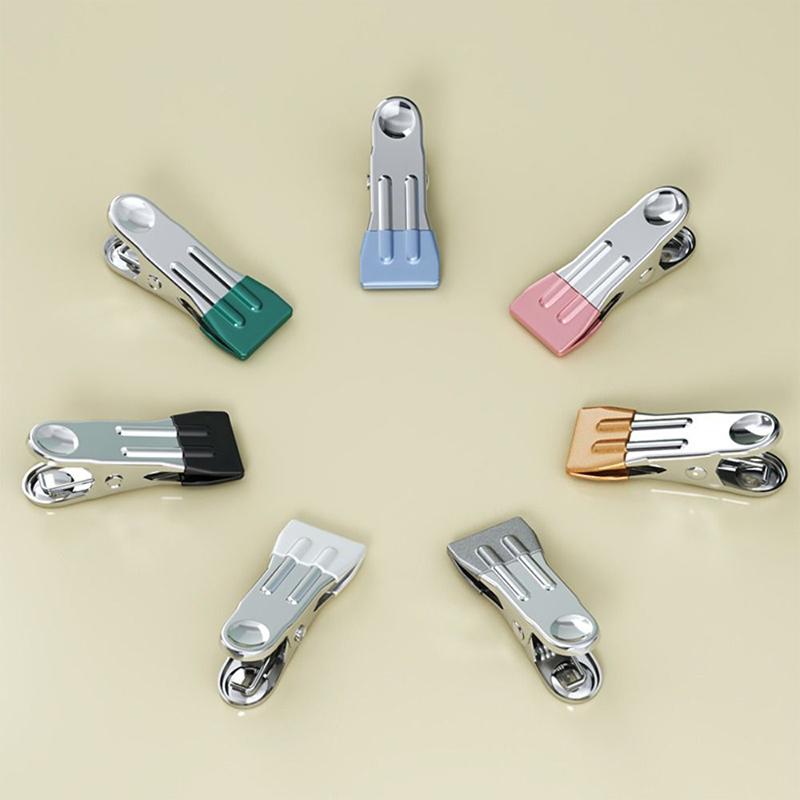 ?10Pcs Stainless Steel Clothespins Laundry Clothes Pegs Pants Hanger Portable Hanging Clothes Clips Closet Clothes Organizer