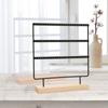 Metal Earrings Storage Rack 3-Tier Ear Stud Rack Earring Organizer Jewelry Holder  Gift