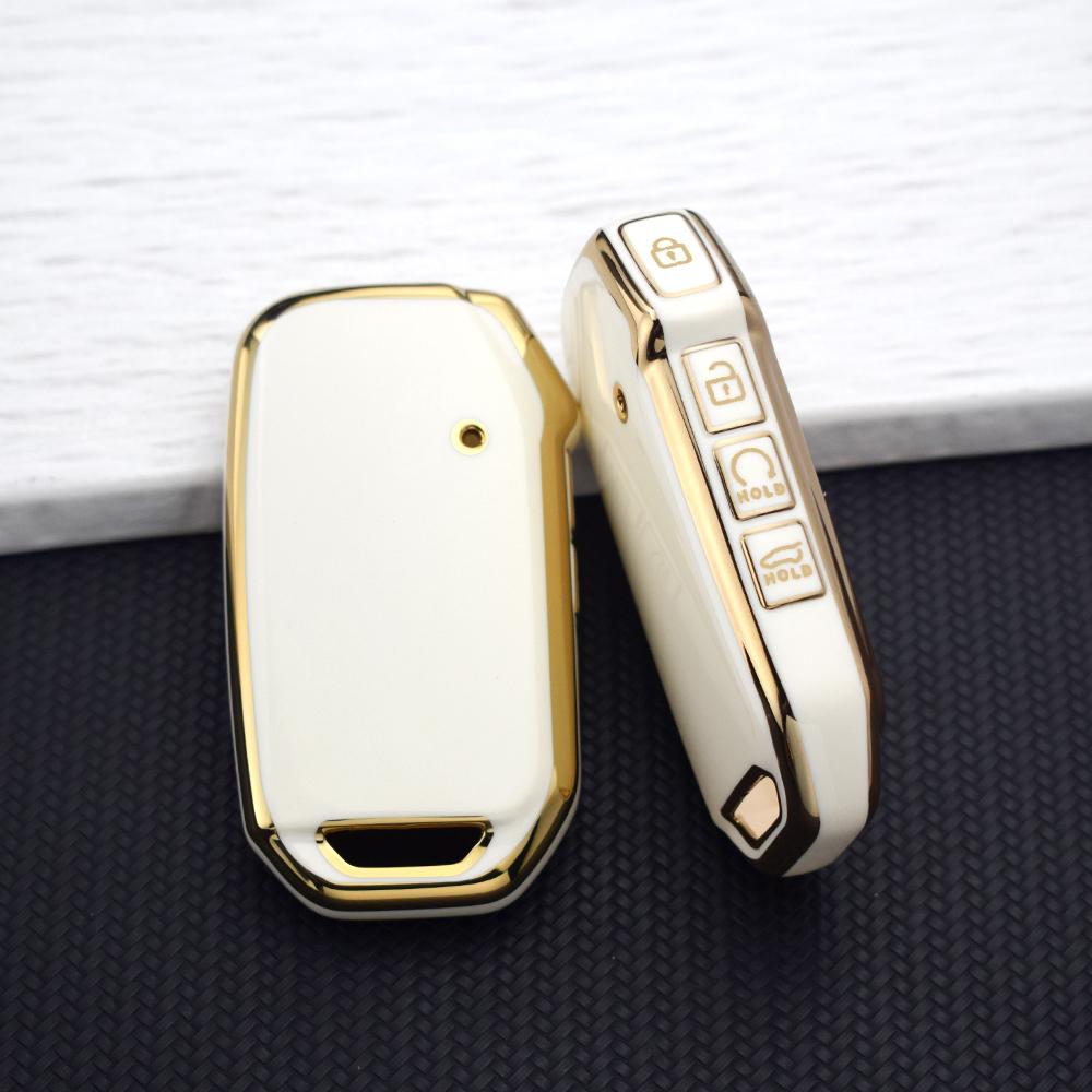 Car Key Cover for Kia Sportage K5 K8 K3 Seltos Cerato Ray Sorento Soul Telluride KX3 KX7 - TPU Anti-Scratch Protective Key Case