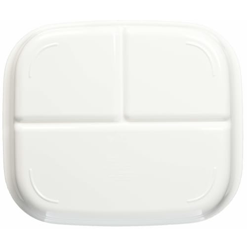 Pearl Metal Dish, Divided Square Plate, Easy to Use, White, Made in Japan, K-6388