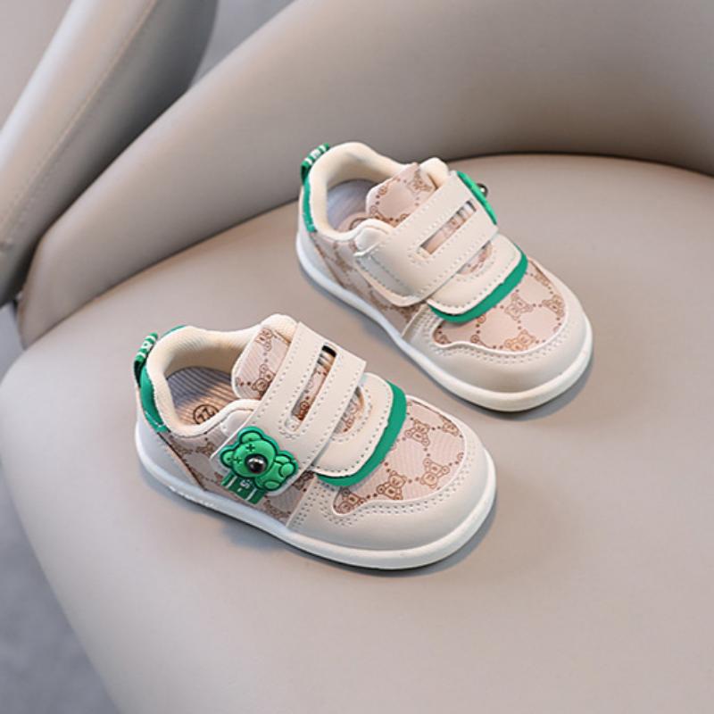 Soft-soled Toddler Shoes for Spring Baby Boys Sneakers Soft Leather Lightweight Baby Shoes