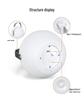 European-Style LED Table Lamp: Egg-Shaped Remote Control Bedside Night Light with USB Charging for Bedroom Ambiance