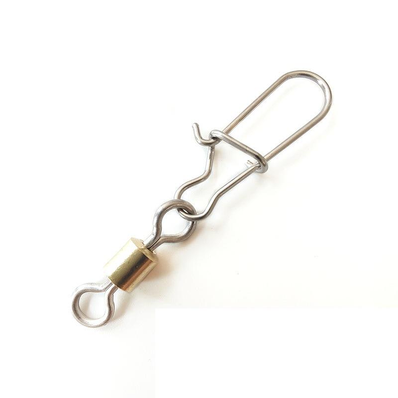 American Enhanced Brooch: Copper & Stainless Steel 8-Shaped Strong Pin Lure Snap for Fishing