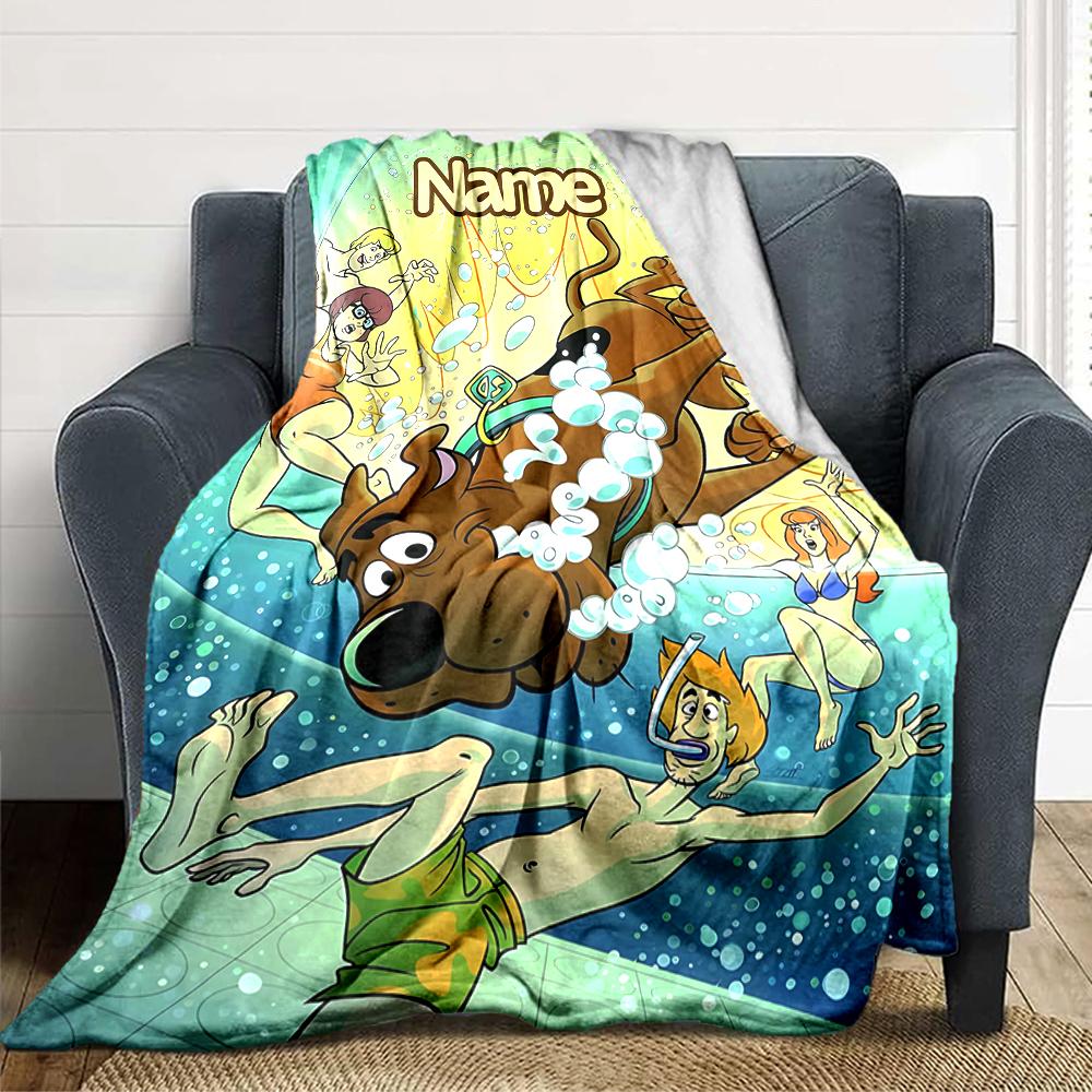 Custom Name Ghostly Urban Legends blanket for Couch & Bed, Plush Cozy Fuzzy Blanket Super Soft & Warm Blankets for Fall and Winter. 0908158