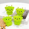 Mini Grüner Alien Katze Invasion Erde Handgemachte Plüschtier Schlüsselanhänger Zubehör Für Tasche Rucksäcke Hängende Dekorationen Kleine Geschenke