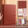 Faux Leather Family Document & Certificate Organizer