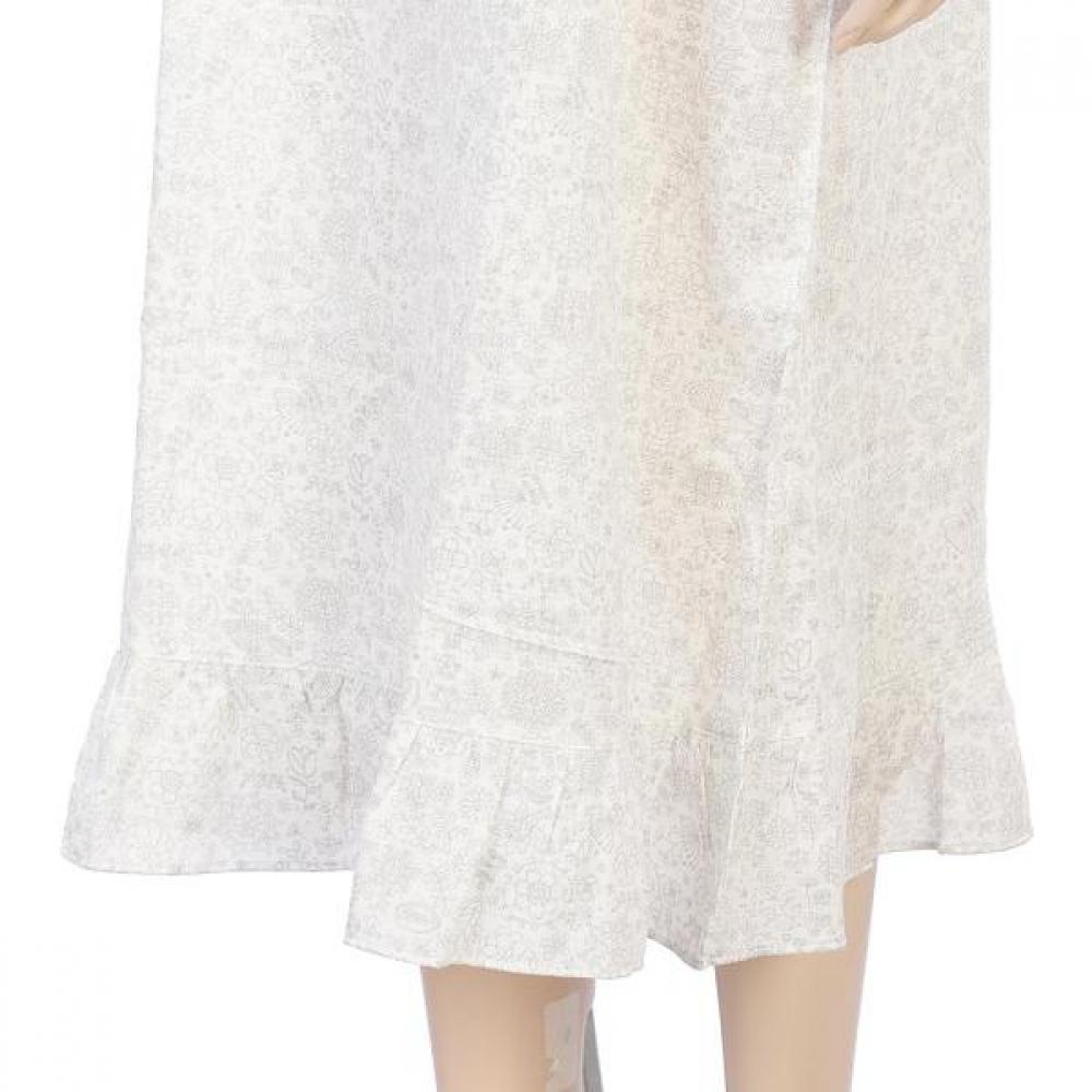 BARBARA Women S Gray Crepe Homewear dreSS Agw4629l
