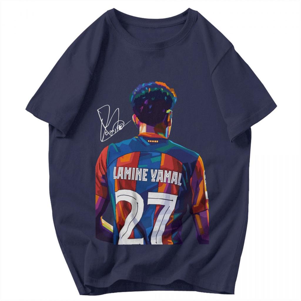 Men T Shirt Lamine Yamal Awesome Summer Y2K Graphic Crewneck Unisex Clothing T Shirts