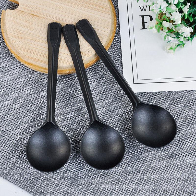 ZISIZ Individually Wrapped Disposable Plastic Spoon