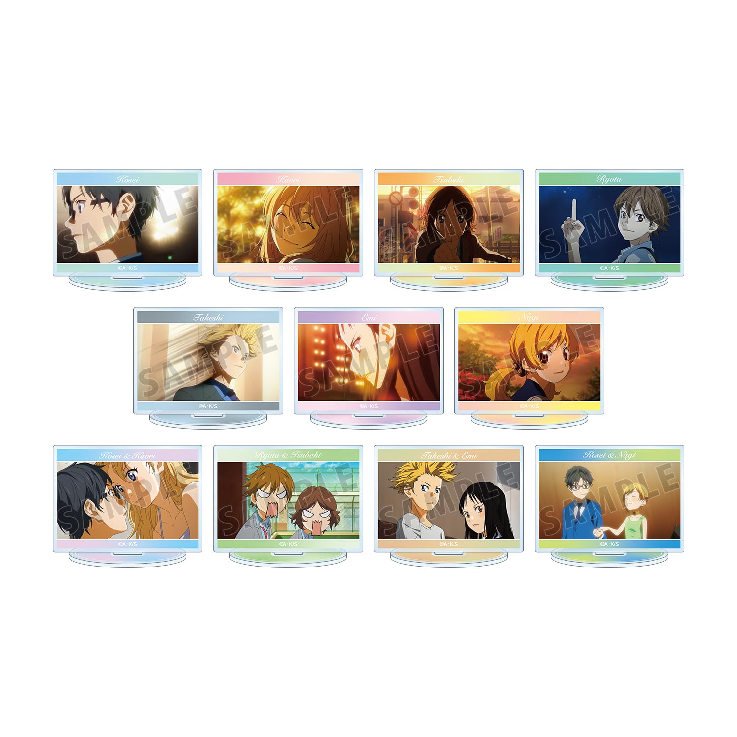 

TV Anime Lie in Trading Scene Acrylic Stands Box Your April Vol.2 11-Piece