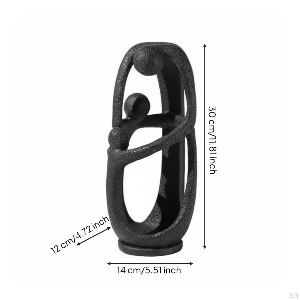 Abstract Resin Sculpture Minimalist Aesthetic Textured Ornament Vivid Details Modern
