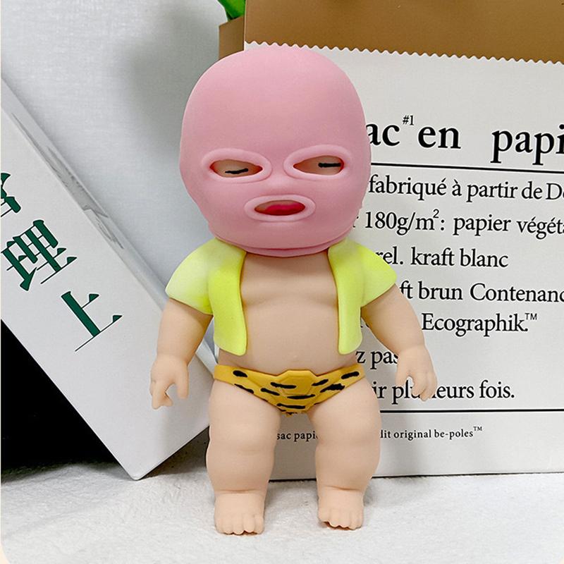 

Мини-ладонная детская кукла Pinch Joy игрушка милая имитация африканская кукла Pinch Face медленная отскакивающая игрушка для взрослых декомпрессия и освобождение опора розовый