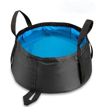 8,5L Bärbar Utomhusresor Vikbar Vikbar Camping Handfat Hink Skål Diskbänk Tvättpåse Vattenhink Ultralätt