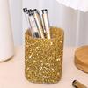 Fashion Women Sparkling Makeup Brush Bucket Cosmetic Storage Pen Box Makeup Brush Container Home Storage Box