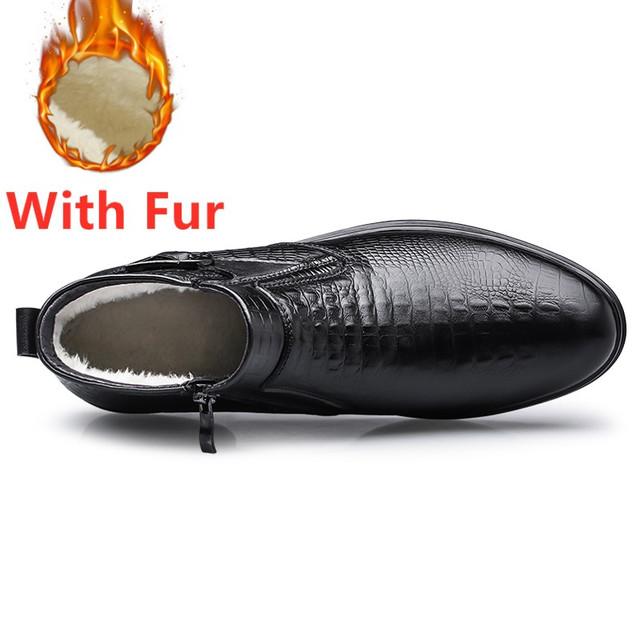 

Мужская обувь ручной работы, черные модные универсальные модельные ботильоны на среднем каблуке с боковой молнией, деловые мужские зимние ботинки из натуральной кожи 44