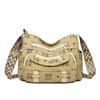 Women's Bag Printed Multi-Layer Shoulder Crossbody Bag Middle-Aged Mother's Bag