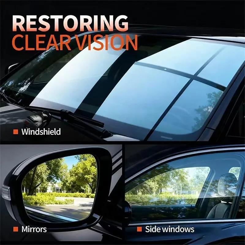Inner Windshield Glass Oil Film Cleaner Front Car Glass Oil Film Remover Automotive Glass Sponge Cleaning Brush for Car Cleaning