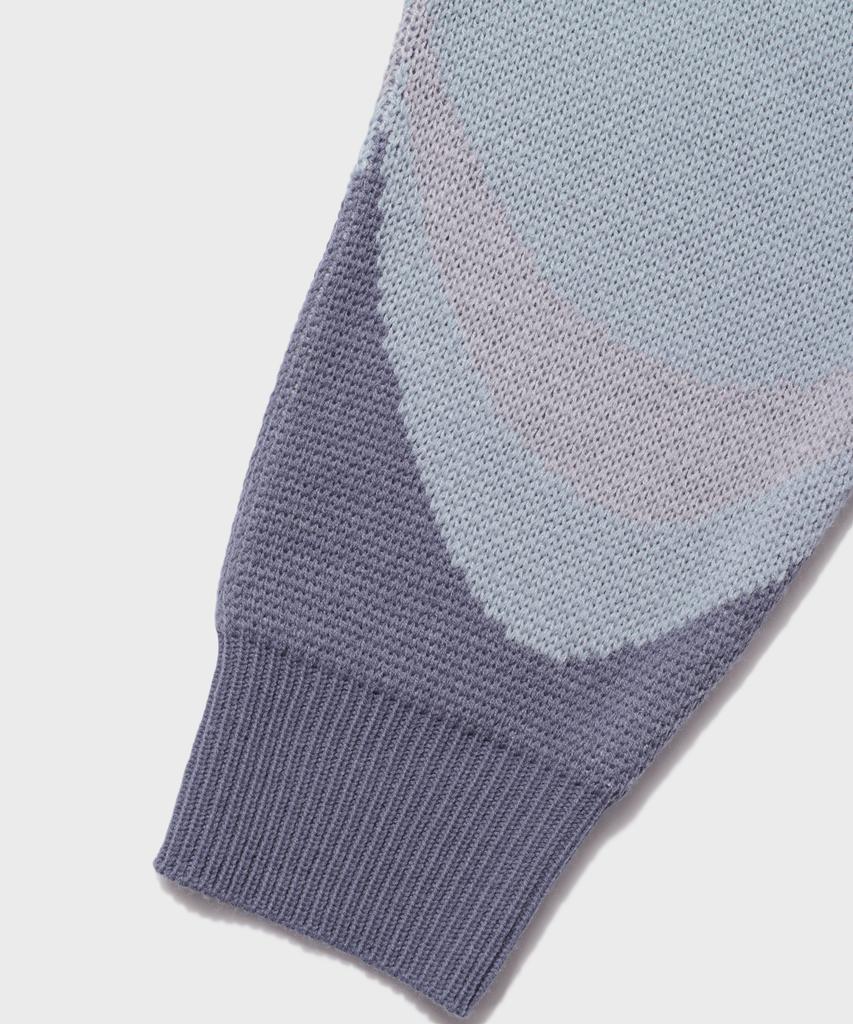 PEACE MAKER Piece Racing Knit Sweater (Grey)