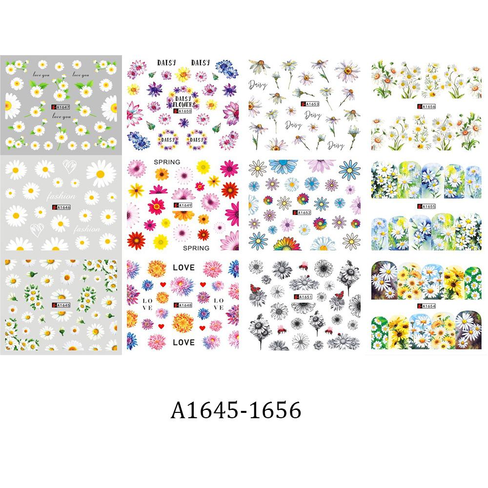 Wrap Flower Peach Blossom Multi-style Water Transfer Stickers Nail Decoration Nail Stickers