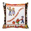Halloween Horror Pumpkin Print Pattern Cushion Cover for Home Living Room Sofa Decoration Square Polyester Pillowcase