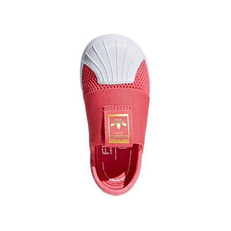 adidas Originals SUPERSTAR Smr 360 I Breathable Low Top Toddler Shoes Pink White Infant And Toddler AQ0202