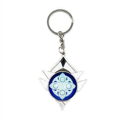 Genshin Impact Snezhnaya Ice Evil Eye Moe School Cultural Key Mobile Photo Souvenir [Sizuuenn] Keychain, Luminous, Cosplay, Merchandise, Festival,