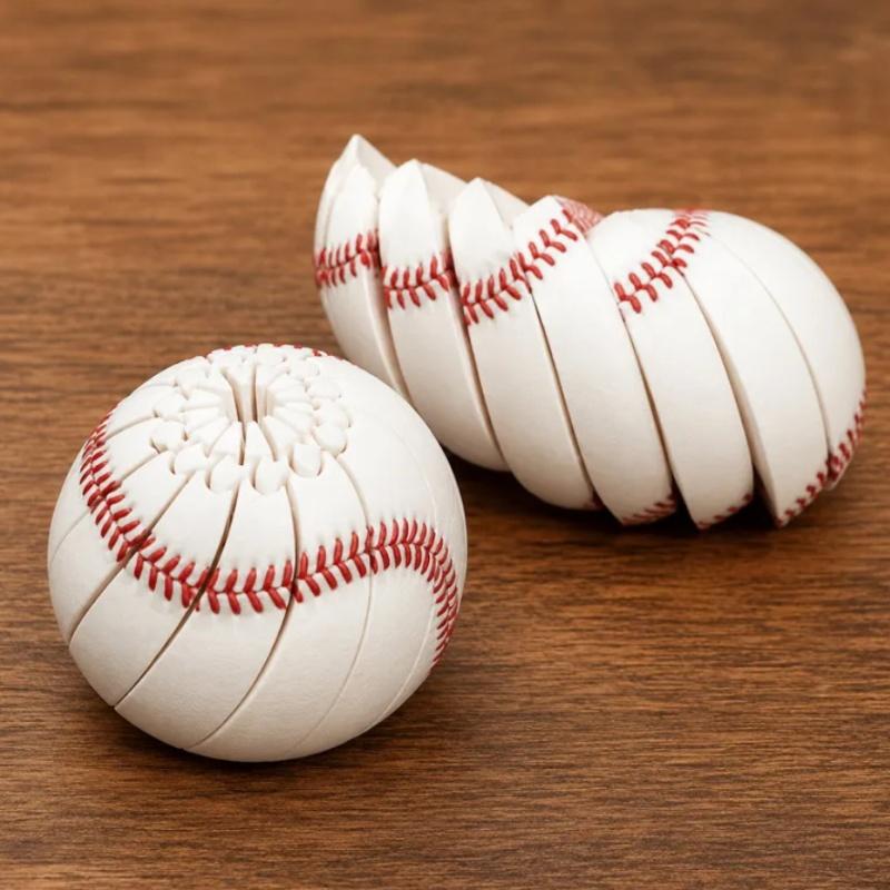 3D Printing Baseball Fidget Ball Toy Football Baseball Portable Playing Sensory Anti-Stress Toy Desktop Ornament