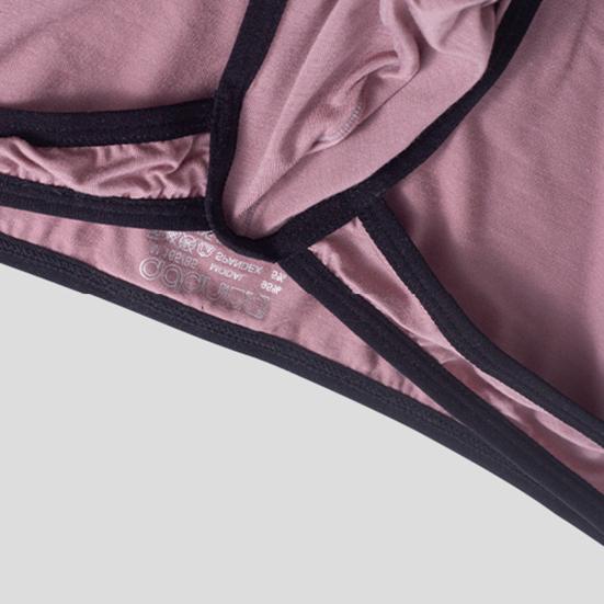 Men Underpants Color Matching Low Waist 3D U Convex Close Fit Modal Stretch