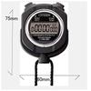 RHYTHM Citizen Stopwatch Digital 055 Water-Resistant Black CITIZEN 8RDA55-002