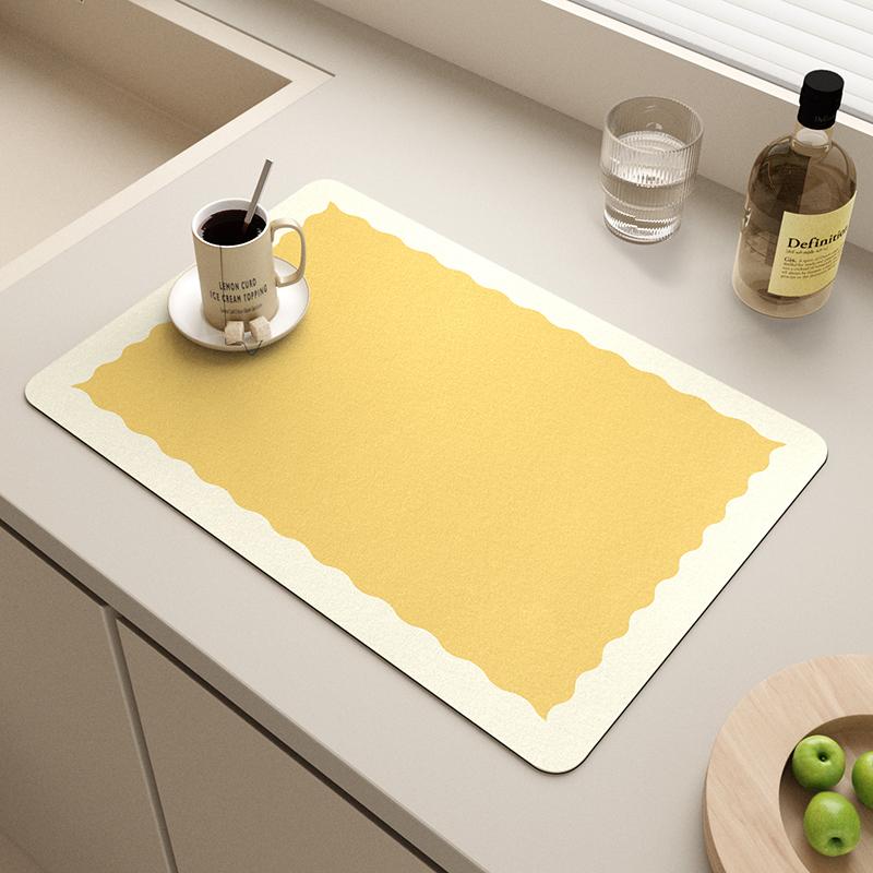 Coffee Machine Drain Pad, Kitchen Countertop Pad, Sink Sink Sink, Quick Drying, Waterproof Diatomaceous Earth