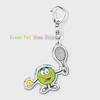 Classic Sports I Love Tennis Keychains for Accessories Bag Hobby Bike Car Keyrings Jewelry Friends Father Boyfriends Gifts