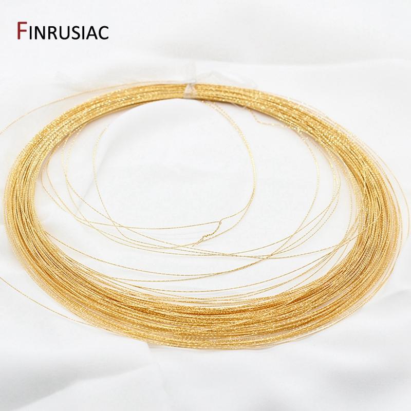 14K Gold Plated 0.6mm Copper Wire For Jewelry Making Handmade DIY Jewellery Material