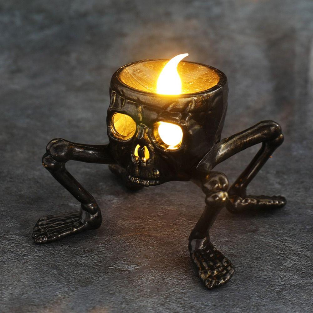 LED Candle Light Halloween Flameless Candle Light Halloween Indoor Decorative Light Festival